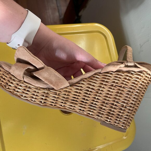 Kate Spade Suede 'Natural' Patio Platform Wedges - Picture 3 of 6